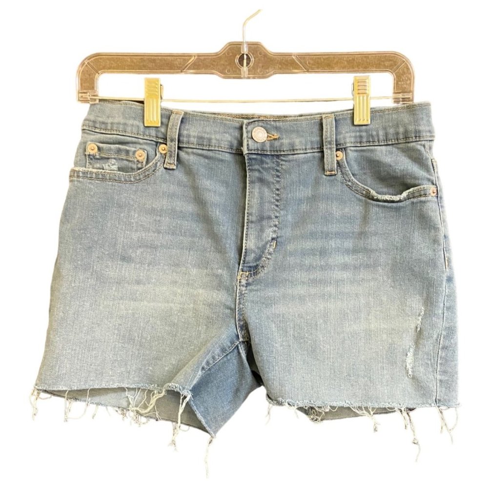 BANANA REPUBLIC DENIM CUT OFF SHORTS‎ LIGHT WASH SZ US 6